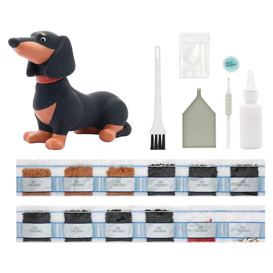 6.25" Cute Dachshund 3D Diamond Art Kit by Make Market®